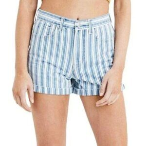 NEW AMERICAN EAGLE STRIPE MOM SHORTS 6